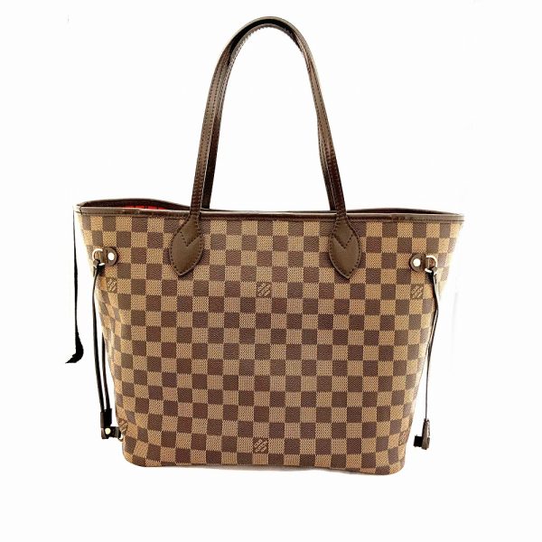 1 Louis Vuitton Neverfull MM Tote Bag Damier Ebene Brown