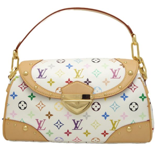 1 Louis Vuitton Multicolor Beverly MM Shoulder Bag White