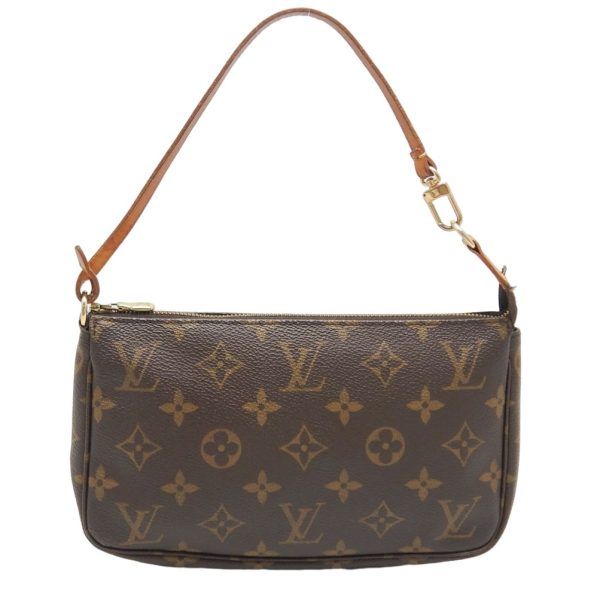 1 Louis Vuitton Monogram Pochette Accessoire Handbag Accessory Pouch Brown