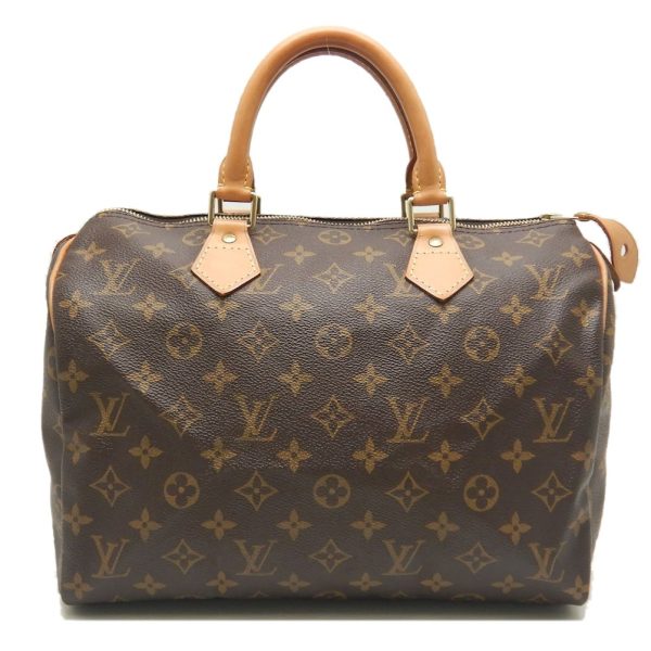 1 Louis Vuitton Monogram Speedy 30 Handbag Brown