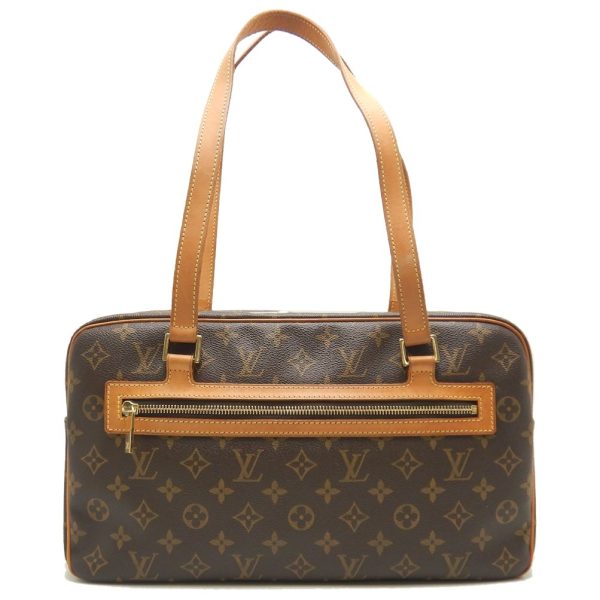 1 Louis Vuitton Monogram Cite GM Shoulder Bag Brown