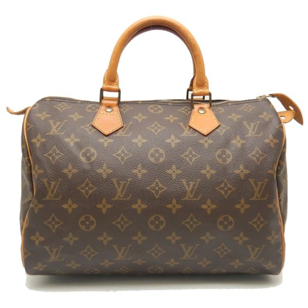 1 Louis Vuitton Monogram Speedy 30 Handbag Brown