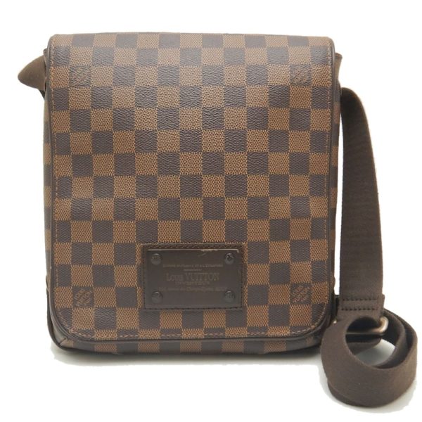 1 Louis Vuitton Damier Brooklyn PM Shoulder Bag Ebene