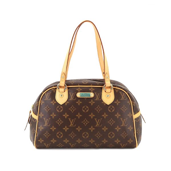 1 Louis Vuitton Monogram Montorgueil PM Hand Bag Brown