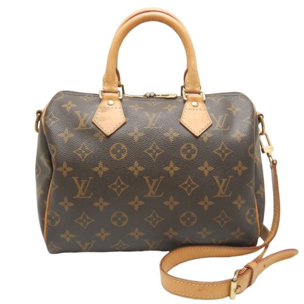 1 Louis Vuitton Monogram Speedy Bandouliere 25 Handbag Brown