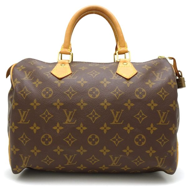 1 Louis Vuitton Monogram Speedy 30 Handbag Brown