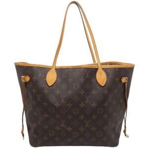 1 Louis Vuitton Neverfull MM Tote Bag Brown Pink