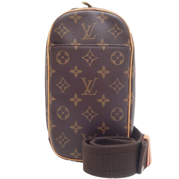 1 Louis Vuitton Monogram Pochette Ganju Body Bag Brown