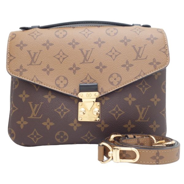 1 Louis Vuitton Pochette Metis MM Crossbody Shoulder Bag Monogram Brown