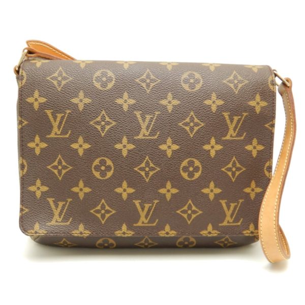 1 Louis Vuitton Monogram Musette Tango Short Shoulder Bag Brown