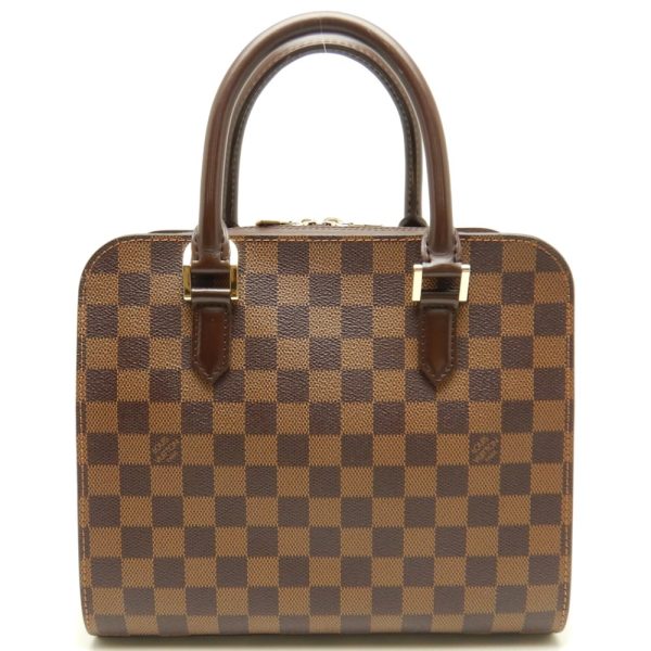 1 Louis Vuitton Damier Triana Ebene Handbag Brown