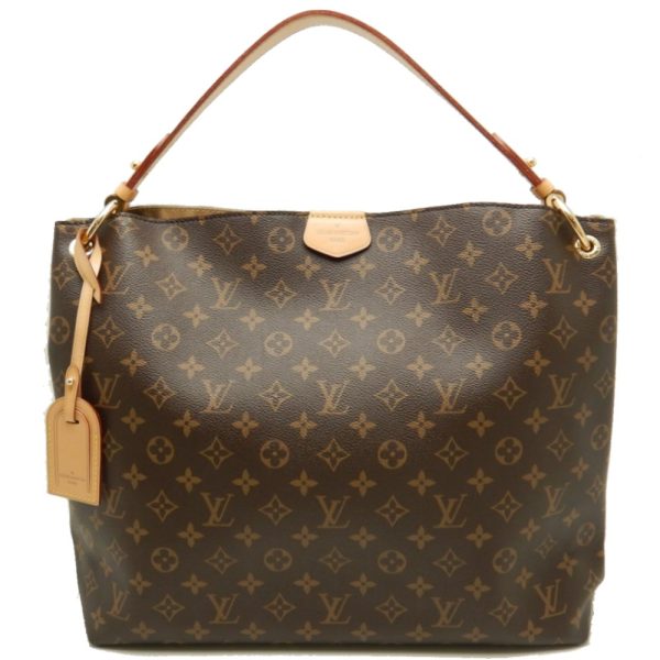 1 Louis Vuitton Monogram Graceful MM Brown Shoulder Bag