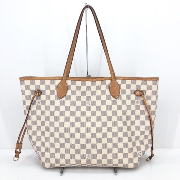 1 Louis Vuitton Damier Azur Neverfull MM Tote Bag