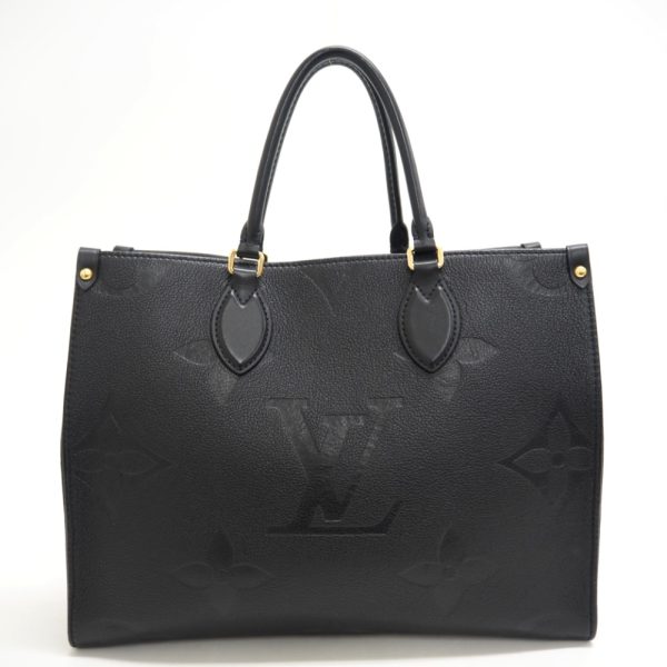 1 Louis Vuitton On The Go MM Monogram Amplant Handbag Black