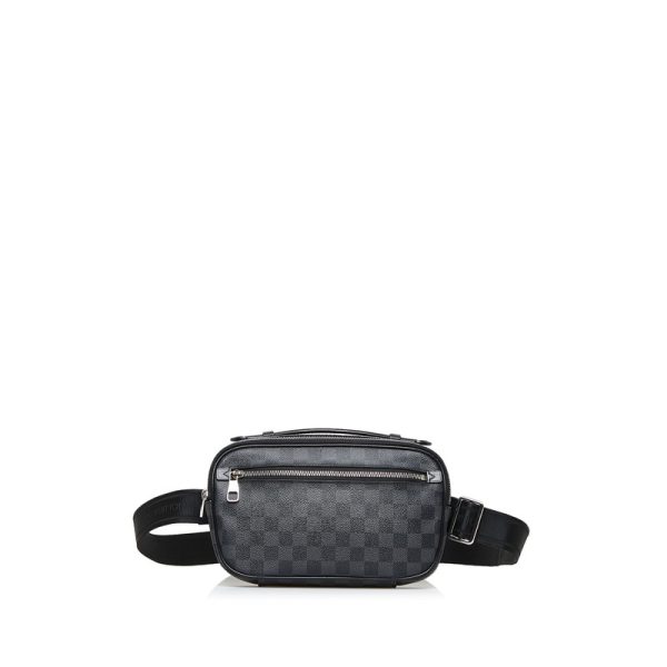 1 Louis Vuitton Damier Anfini Ambrel Body Bag Handbag 2way Black