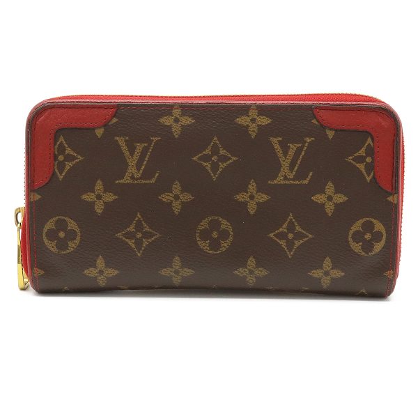 1 Louis Vuitton Monogram Zippy Wallet Retiro Round Zipper Long Wallet