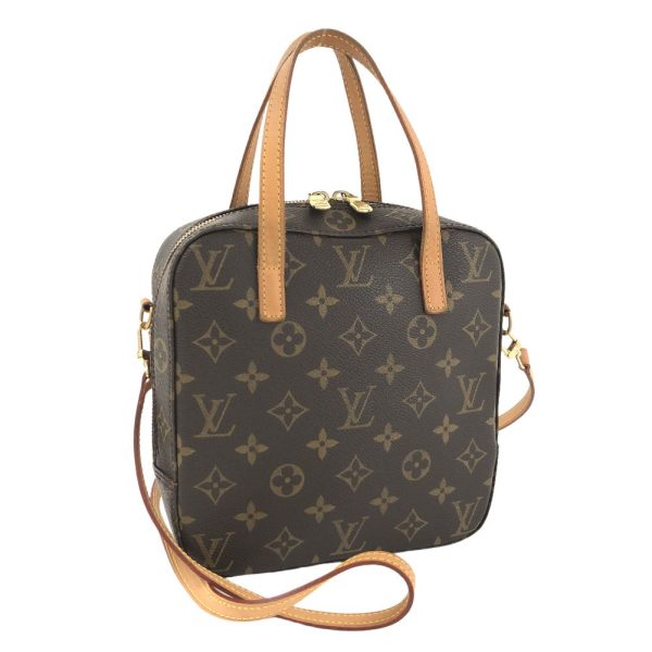 1 Louis Vuitton Shoulder Bag Spontini Monogram Canvas Brown