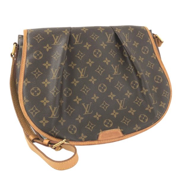 1 Louis Vuitton Shoulder Bag Menilmontant MM Monogram Canvas