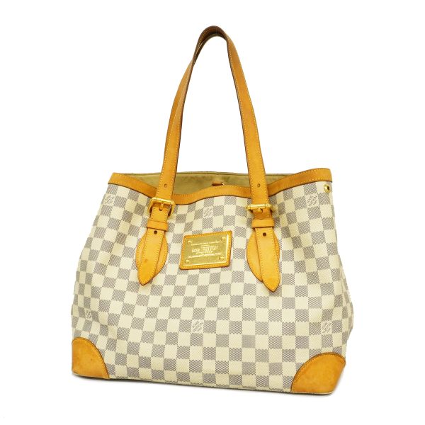 1 Louis Vuitton Tote Bag Damier Azur Hampstead MM