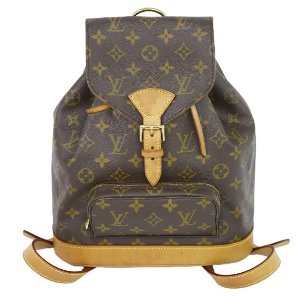 1 Louis Vuitton Montsouris MM Rucksack Backpack Monogram Brown