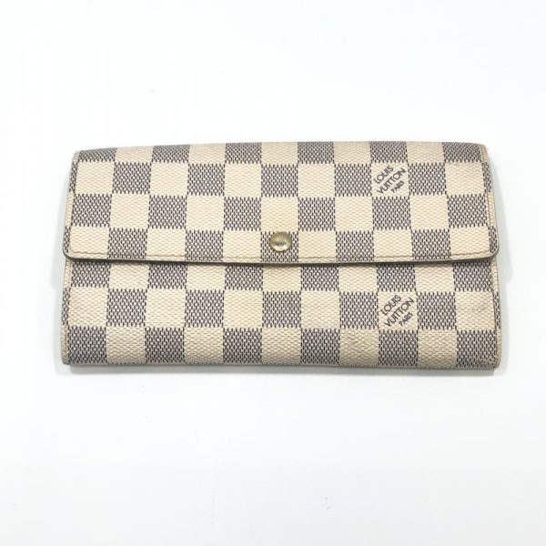 1 Louis Vuitton Damier Azur Portefeuille Sala Bi fold Long Wallet