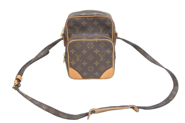 1 Louis Vuitton Shoulder Bag Amazon Pochette Pvc Leather Brown