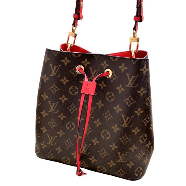 1 Louis Vuitton Neonoe Monogram Red Shoulder Bag