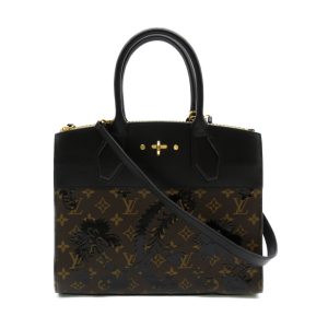 1 Louis Vuitton Monogram Empreinte Speedy Bandouliere Boston Bag Calf