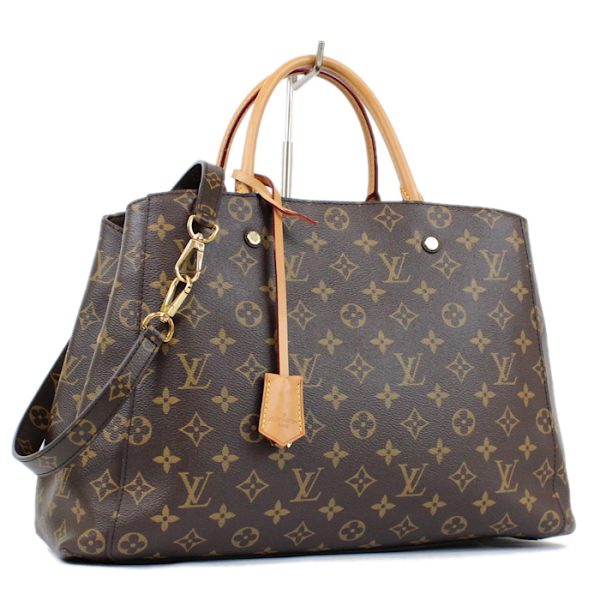 binary comment Louis Vuitton Monogram Brown Montaigne GM Handbag Shoulder Bag