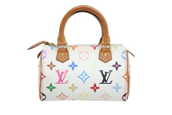 1 Louis Vuitton Takashi Murakami Mini Speedy White Bron Monogram