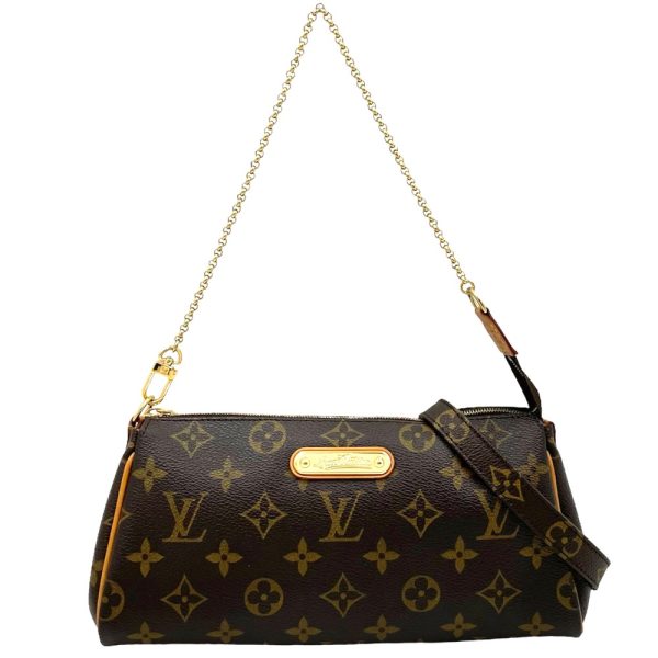 1 Louis Vuitton Monogram Eva Chain Shoulder Bag Brown