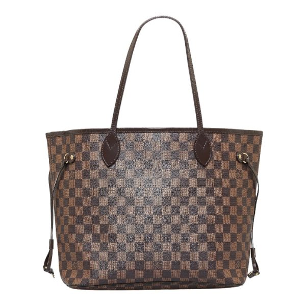 1 Louis Vuitton Damier Neverfull MM Tote Bag Shoulder Bag Brown