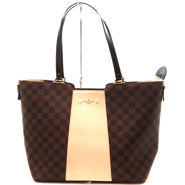 1 Louis Vuitton Jersey Damier Canvas Ebene Brown Tote Bag