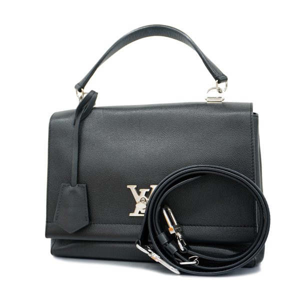 1 Louis Vuitton Lock Me 2 Cartable Noir Shoulder Bag Black