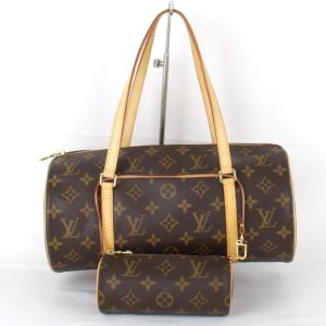 1 Louis Vuitton Papillon 30 Monogram Shoulder Bag Brown