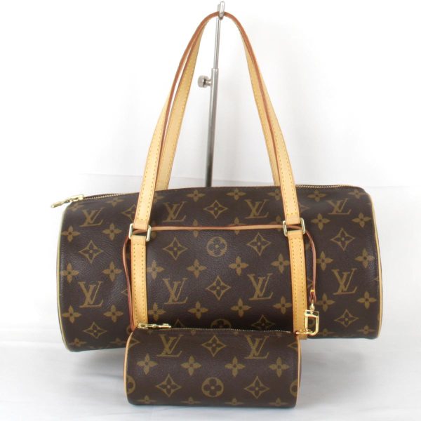 1 Louis Vuitton Papillon With Pouch Handbag Monogram Canvas