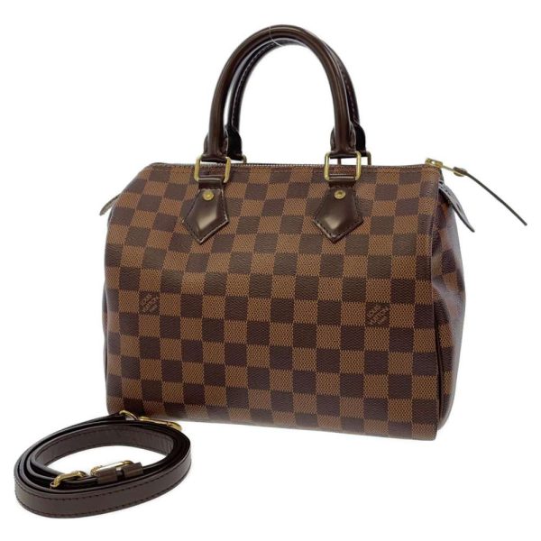 1 Louis Vuitton Handbag Damier Ebene Speedy Bandouliere 25 Shoulder Bag