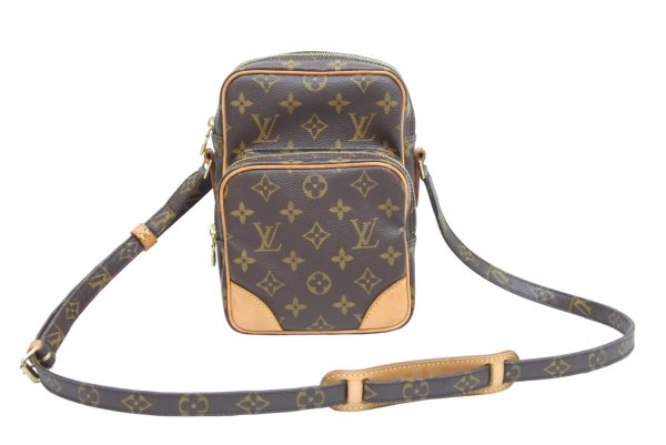 1 Louis Vuitton Shoulder Bag Amazon Pochette PVC Leather Brown