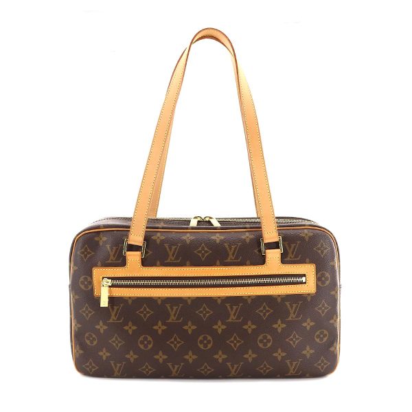 1 Louis Vuitton Monogram Cite GM Shoulder Bag Brown