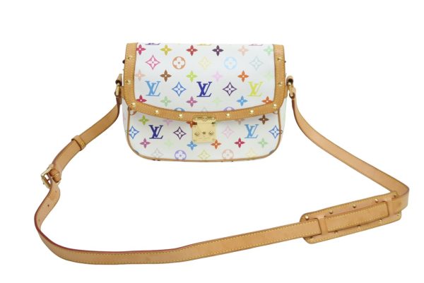 1 Louis Vuitton Shoulder Bag Sologne Pochette White Multicolor