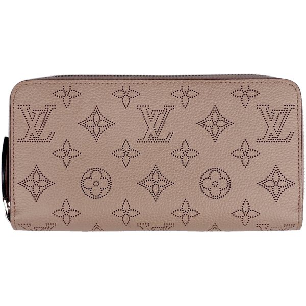 1 Louis Vuitton Zippy Wallet Round Monogram Mahina Magnolia