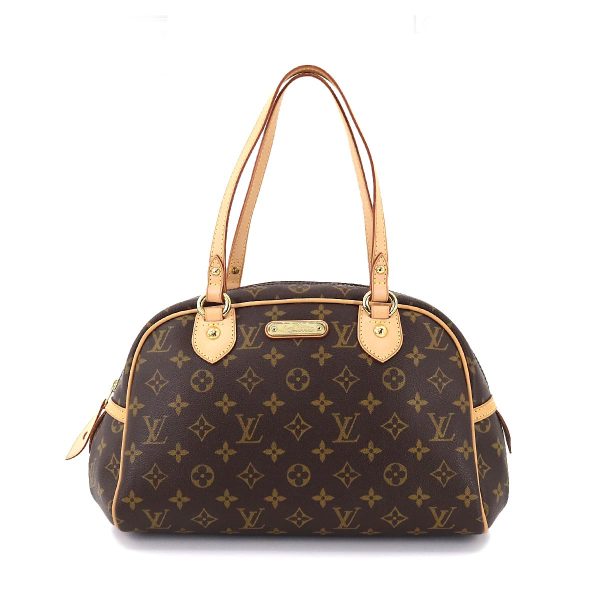 1 Louis Vuitton Monogram Montorgueil PM Hand Bag Brown