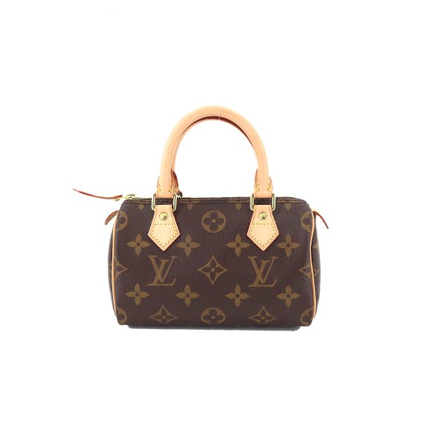 1 Louis Vuitton Monogram Mini Speedy Hand Bag Brown