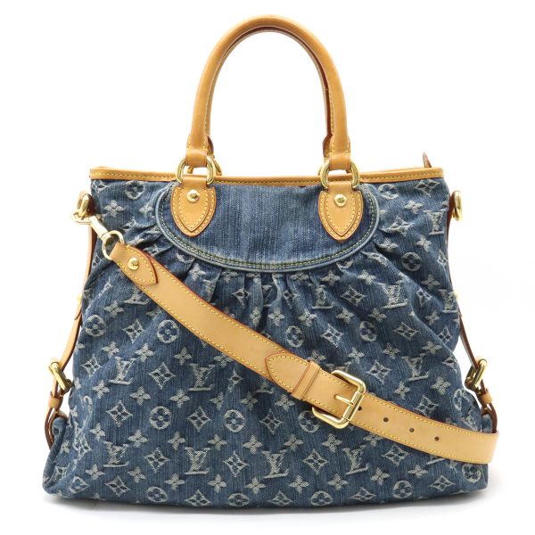 1 Louis Vuitton Monogram Denim Neo Cabby GM Shoulder Bag