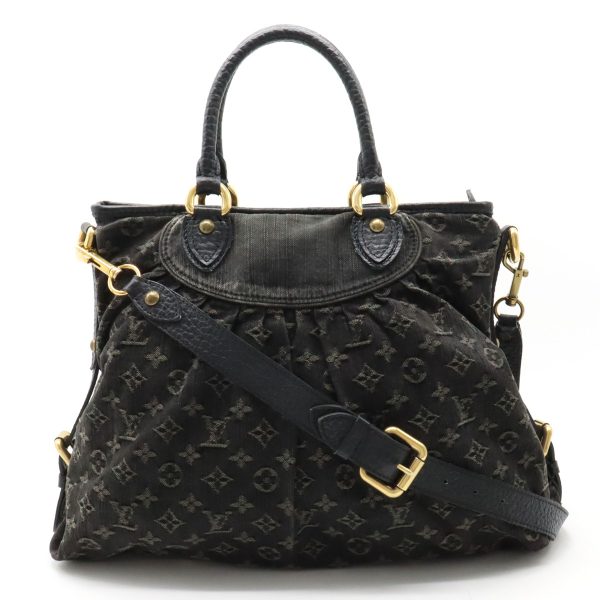 1 Louis Vuitton Monogram Denim Neo Cabby GM Shoulder Bag