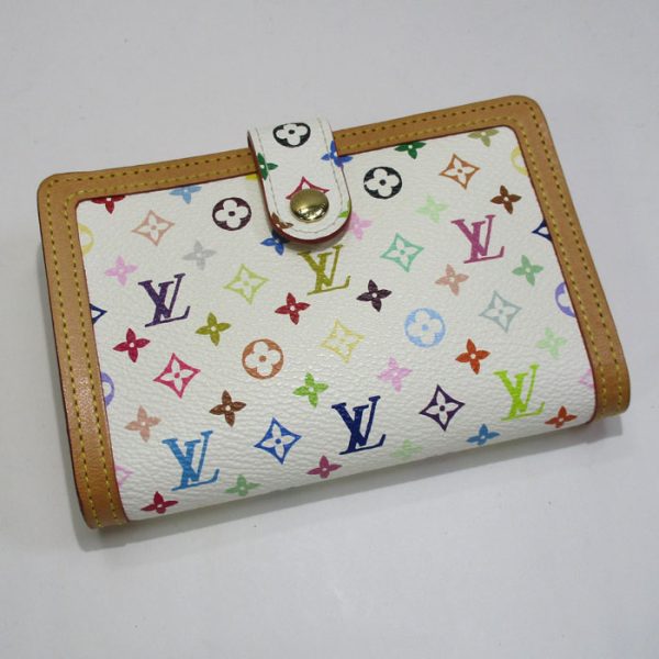 1 Louis Vuitton Portomone Bie Vienois Bifold Compact Wallet Monogram Multicolor