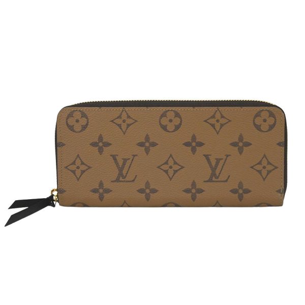 1 Louis Vuitton Portefeuille Clemence Monogram Reverse Marron Brown