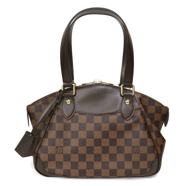 1 Louis Vuitton Verona PM Handbag Damier Leather Brown