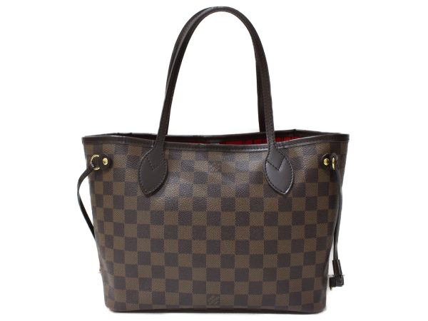 1 Louis Vuitton Neverfull PM Tote Bag Damier Ebene Brown