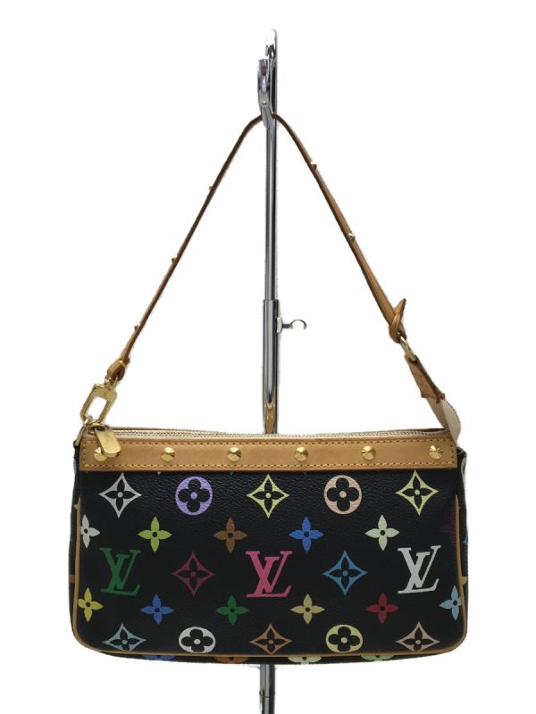 1 Louis Vuitton Pochette Accessoire Monogram Multicolor Black Noir